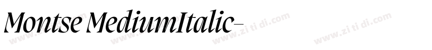 Montse MediumItalic字体转换 Montse MediumItalic字体转换